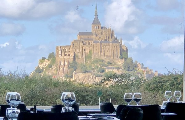 Mont St Michel abbey island in Normandy